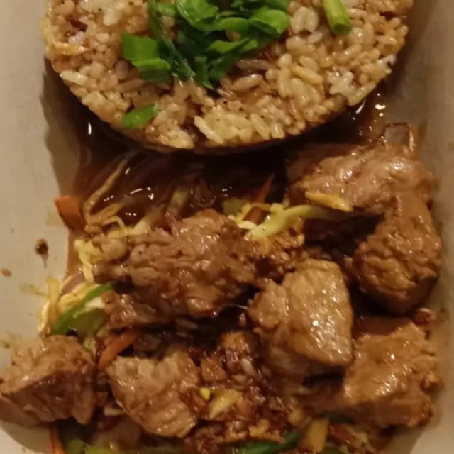 Beef Teppanyaki with vegetables
